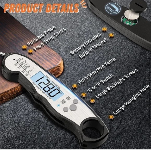 NWT Digital Meat Thermometer - Picture 6 of 9